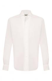 Сорочка из хлопка и льна Corneliani