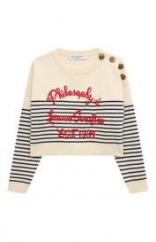 Хлопковый пуловер Philosophy Di Lorenzo Serafini Kids