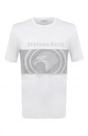 Хлопковая футболка Stefano Ricci