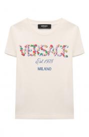 Хлопковая футболка Versace