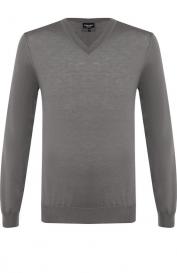 Кашемировый пуловер тонкой вязки Giorgio Armani