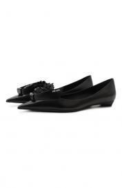 Кожаные балетки Prada