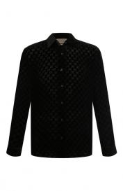 Рубашка из вискозы и шерсти Gucci