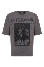 Хлопковая футболка DSquared2