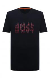 Хлопковая футболка Boss Orange