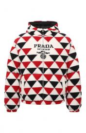 Пуховик из шерсти и кашемира Prada