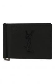 Кожаный зажим для купюр Saint Laurent