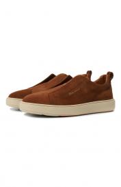 Замшевые кеды Cleanic Santoni