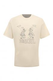 Хлопковая футболка DOMREBEL
