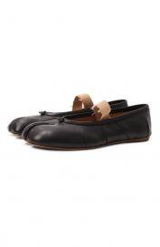 Кожаные балетки Tabi Maison Margiela