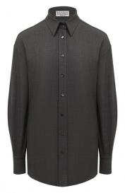 Шерстяная рубашка Brunello Cucinelli