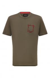 Хлопковая футболка KITON