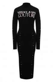 Платье из вискозы Versace Jeans Couture