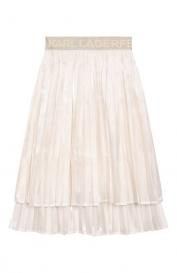 Плиссированная юбка KARL LAGERFELD KIDS