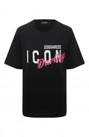 Хлопковая футболка DSquared2