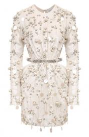 Платье с отделкой пайетками Giambattista Valli