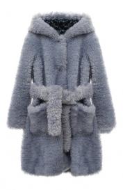 Шуба из экомеха Emporio Armani