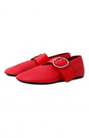 Кожаные балетки Jil Sander