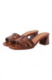 Кожаные мюли Santoni