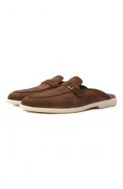 Замшевые сабо Malibu Santoni