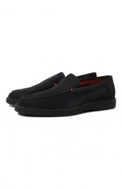 Замшевые лоферы Detroit Santoni