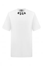 Хлопковая футболка MSGM