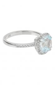 Кольцо с голубым топазом Secrets jewelry