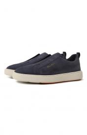 Замшевые кеды Cleanic Santoni