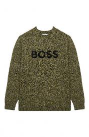 Свитер из хлопка и вискозы BOSS