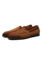 Замшевые лоферы Malibu Santoni