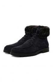 Замшевые ботинки Detroit Santoni