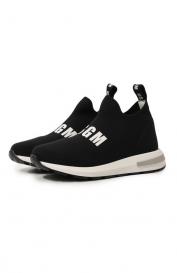 Текстильные кроссовки MSGM Kids