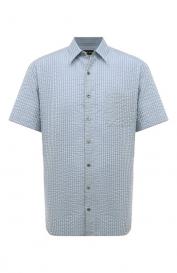 Рубашка из хлопка и шелка Giorgio Armani