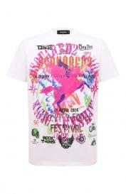 Хлопковая футболка DSquared2