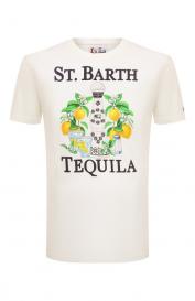 Хлопковая футболка MC2 Saint Barth
