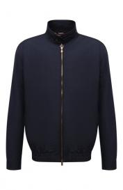 Бомбер из шерсти и льна Brunello Cucinelli