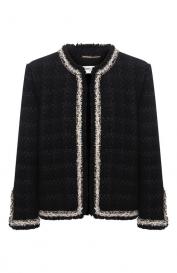 Жакет из шерсти и шелка Saint Laurent