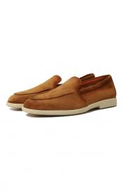 Замшевые лоферы Malibu Santoni