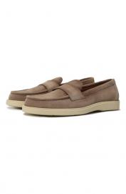 Замшевые лоферы Detroit Santoni