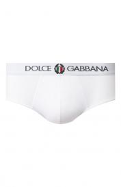 Хлопковые хипсы с широкой резинкой Dolce&Gabbana