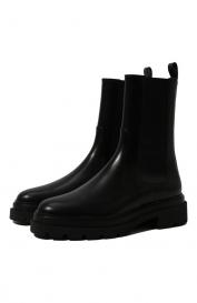 Кожаные челси Santoni