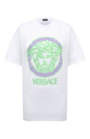 Хлопковая футболка Versace