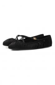 Текстильные балетки Vally Dolce&Gabbana
