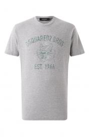 Футболка из хлопка и вискозы DSquared2