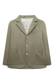 Хлопковый пиджак Brunello Cucinelli