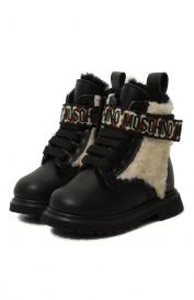 Утепленные ботинки Moschino