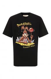 Хлопковая футболка DOMREBEL