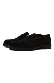 Замшевые лоферы Detroit Santoni