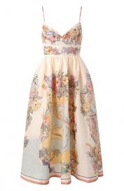 Льняное платье ZIMMERMANN