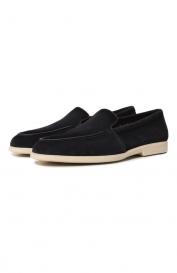 Замшевые лоферы Malibu Santoni